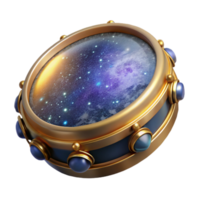 beautiful creative Bendir Frame Drum Isolated with Circular Frame and Snare professional png
