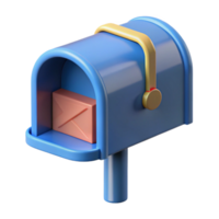 dramatic nordic 3D model of a modern mailbox NO BACKGROUND with Transparent Background. premium png