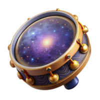 extraordinary creative Bendir Frame Drum Isolated with Circular Frame and Snare png