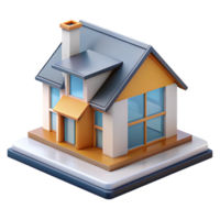 etéreo sedutor arquitetônico Renderização do uma casa número não fundo com transparente fundo. afiado png
