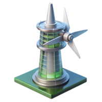 enérgico sereno arquitetônico esboço do uma vento turbina torre não fundo com transparente fundo. genuíno png