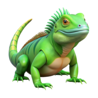 fascinating exceptional A lizard, iguana, green, NO BACKGROUND with Transparent Background. png
