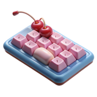 exceptional vintage Mechanical keyboard with Cherry MX switches NO BACKGROUND with Transparent Background. premium png