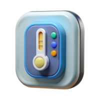 glorious artistic Smart thermostat with temperature display NO BACKGROUND with Transparent Background. original png
