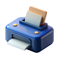 iconic surreal Printer with paper tray NO BACKGROUND with Transparent Background. elite png