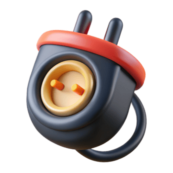 ipnotico senza tempo inteligente spina con energia pulsante no sfondo con trasparente sfondo. png