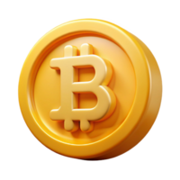 exceptional impressionist Bitcoin cryptocurrency logo NO BACKGROUND with Transparent Background. crisp png