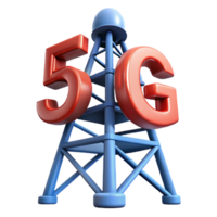extraordinary elegant 5G network tower NO BACKGROUND with Transparent Background. refined png