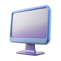 extraordinary futuristic Computer monitor with thin bezel NO BACKGROUND with Transparent Background. museum quality png
