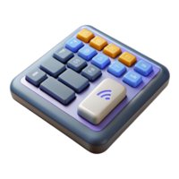 impressive renaissance Wireless keyboard with numeric keypad NO BACKGROUND with Transparent Background. masterfully captured png