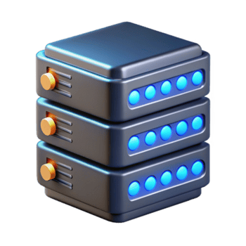 excepcional criativo servidor prateleira com piscando luzes não fundo com transparente fundo. ultra hd png