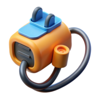 exemplary avant-garde Electric car charging cable NO BACKGROUND with Transparent Background. impeccable png
