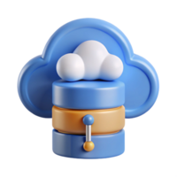 energetic impressive Cloud computing data storage icon NO BACKGROUND with Transparent Background. 4K png