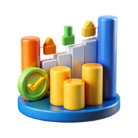 harmonious captivating Financial technology stock market chart NO BACKGROUND with Transparent Background. professional png