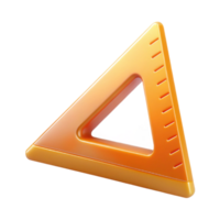 elegant mysterious surreal Architect's triangle ruler, NO BACKGROUND with Transparent Background. top-tier png