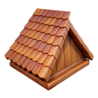 hypnotic harmonious rustic Wooden roof shingle, NO BACKGROUND with Transparent Background. genuine png