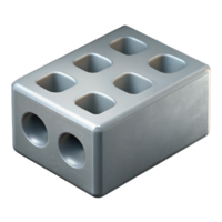 fascinating dreamy rustic Cinder block, gray, NO BACKGROUND with Transparent Background. refined png