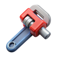 impressive retro Plumbing pipe wrench, NO BACKGROUND with Transparent Background. artisan png