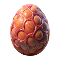 gorgeous organic Alien creature egg with pulsating veins NO BACKGROUND with Transparent Background. 4K png