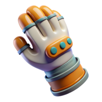 exceptional victorian Advanced spacesuit glove with articulated fingers NO BACKGROUND with Transparent Background. crisp png