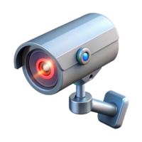 extraordinary contemporary Futuristic security camera with laser targeting system NO BACKGROUND with Transparent Background. gallery standard png