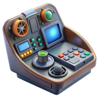extraordinary unforgettable Highly detailed spaceship cockpit control panel NO BACKGROUND with Transparent Background. png