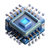 extraordinary dreamy rustic Artificial intelligence computer core with intricate circuitry NO BACKGROUND with Transparent Background. genuine png