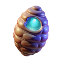 energetic hypnotic Alien cocoon with pulsating light NO BACKGROUND with Transparent Background. artisan png