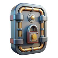 dramatic vibrant Highly detailed spaceship door with locking mechanism NO BACKGROUND with Transparent Background. sharp png