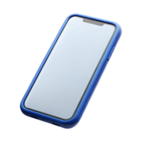 exceptional impressionist Mobile phone displaying a blank screen. NO BACKGROUND with Transparent Background. handcrafted png