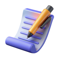 gorgeous elegant Pen writing on paper. NO BACKGROUND with Transparent Background. flawless png