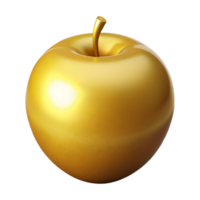gorgeous joyful impressionist Golden Apple of Discord. NO BACKGROUND with Transparent Background. fine detail png