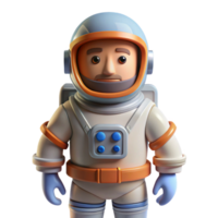 immaculate harmonious abstract Astronaut in spacesuit, NO BACKGROUND with Transparent Background. detailed png