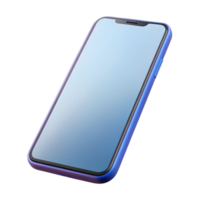 exquisite playful bohemian Smartphone showing blank screen, NO BACKGROUND with Transparent Background. original png