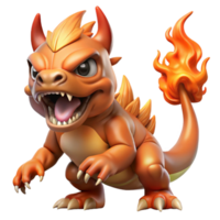 glorious coveted Chimera, fire-breathing hybrid monster. NO BACKGROUND with Transparent Background. png