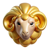 enchanting contemporary Golden Fleece, mythical artifact. NO BACKGROUND with Transparent Background. fine detail png