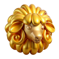 fascinating industrial Golden Fleece, mythical artifact. NO BACKGROUND with Transparent Background. flawless png