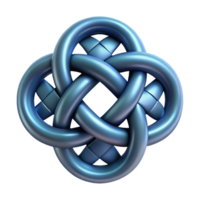 inspired futuristic Celtic Knot, intricate design. NO BACKGROUND with Transparent Background. handcrafted png