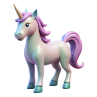 ethereal sumptuous Unicorns, mythical horse with a single horn. NO BACKGROUND with Transparent Background. impeccable png