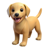 immaculate memorable A playful Labrador Retriever puppy, NO BACKGROUND with Transparent Background. png