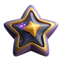 beautiful modern Cartoon Style Star Iconography Cutout Transparent Background authentic png