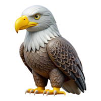 gorgeous rustic A perched bald eagle, NO BACKGROUND with Transparent Background. genuine png