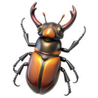 hypnotic classic A stag beetle, NO BACKGROUND with Transparent Background. masterfully captured png