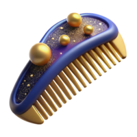 impressive abstract Carved Bone Comb Isolated with Shadow Detail high resolution png