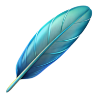 enchanting bold avant-garde A single feather, NO BACKGROUND with Transparent Background. original png