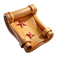 exemplary artistic A wooden treasure map with burnt edges. NO BACKGROUND with Transparent Background. top-tier png