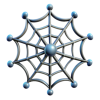 elegant mid-century A single, realistic spider web with dew drops. NO BACKGROUND with Transparent Background. exclusive png