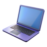 glorious artistic Laptop computer with open screen, NO BACKGROUND with Transparent Background. gallery standard png