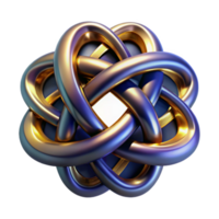 vibrant minimalist Celtic Knot Iconography Transparent with Green Hue original png