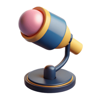 excepcional orgânico microfone com ficar em pé, não fundo com transparente fundo. elite png